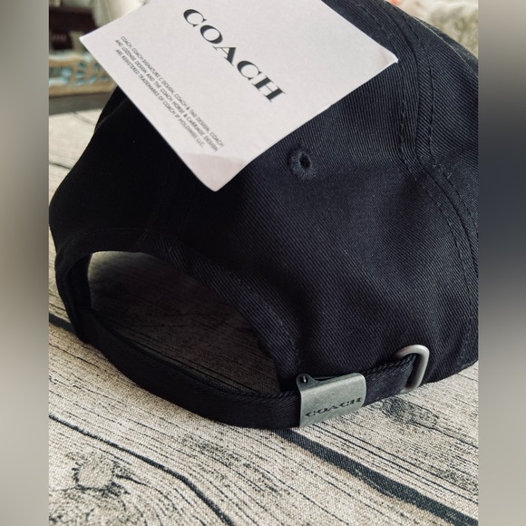 NWT! Coach embroidered baseball hat - Black color, original tags attached - Picture 11 of 15